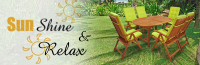 Gartenmöbel-Sets mit Auflagen - Sun Shine+Relax